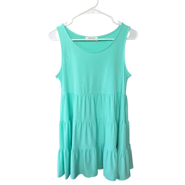 Zenana Outfitters NWOT Seafoam Green Oversized Tank Top Small - Image 2