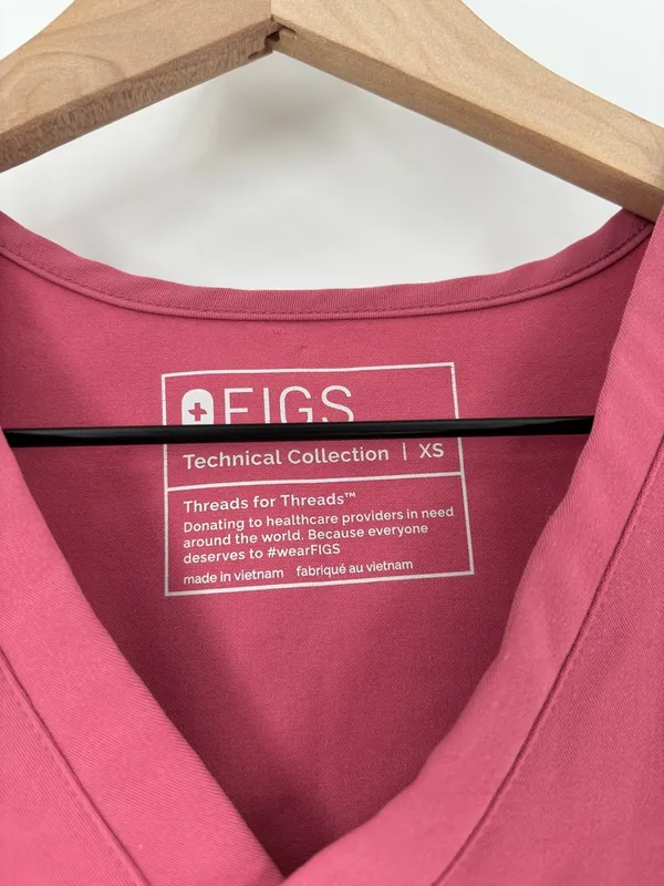Figs xs pink scrub top - Image 2