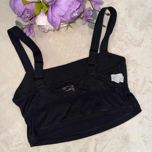 Aerie Offline Black Ribbed Bra Top - Image 14