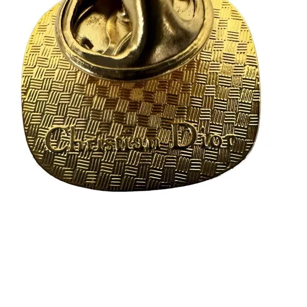 Dior Dune Perfume Bottle Gold Tone Vintage Brooch - Image 2