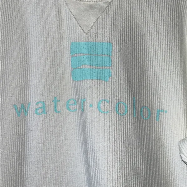 Unwind by League Watercolor Florida White Corded Long Sleeve Sweatshirt Size XL‎ - Image 3