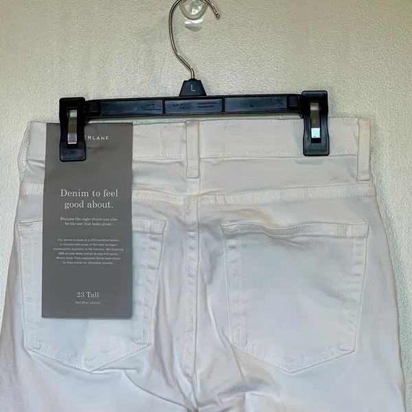 Everlane Bone The Mid Rise Skinny Crop Jeans Size‎ 23 - Image 9