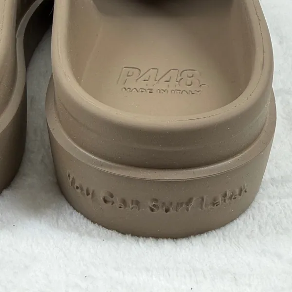 P448 Mimetic Mules Clogs Taupe Made in Italy‎ EU 40 41 XL Extralight US 9 - Image 10