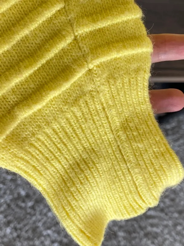 Warm Cardigan In Yellow Size XS - Image 3