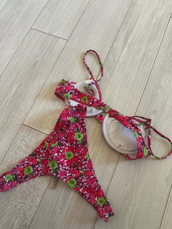 Floral bikini Pink Size M - Image 3