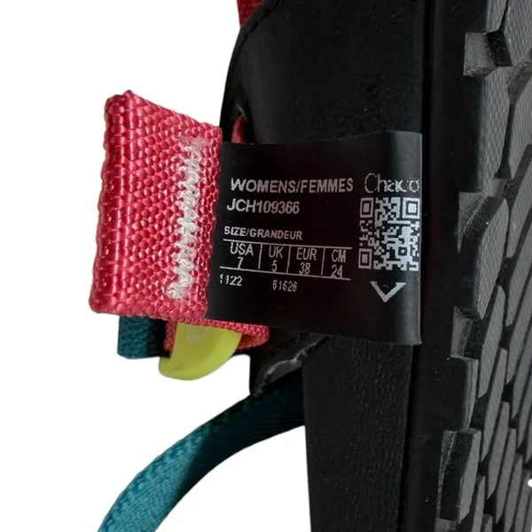 Chacos Lowdown Sport Sandals Teal Pink Adjustable Outdoor Hiking Women’s 7 - Image 14