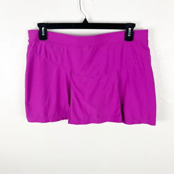NIKE Fit Dry Fuchsia Pleated Skirt Large Athletic Tennis Golf Pickleball Preppy - Image 7