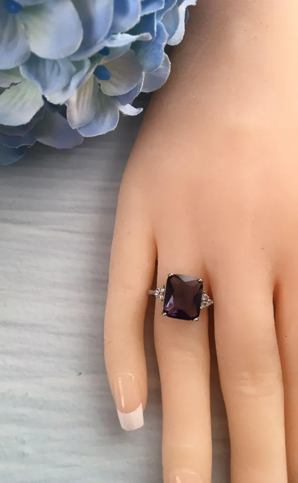 Purple Princess Ring, Size 9 - Image 3