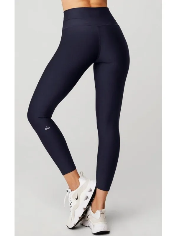 Alo 7/8 High-Waist Airlift Leggings Navy Hi-Rise Waisted Tights Skinny Pants S - Image 2