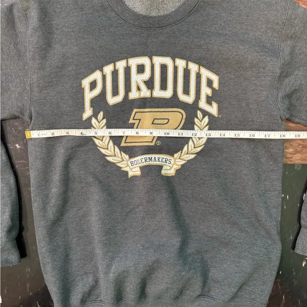 Gildan Purdue gray crewneck Sweater - Image 4
