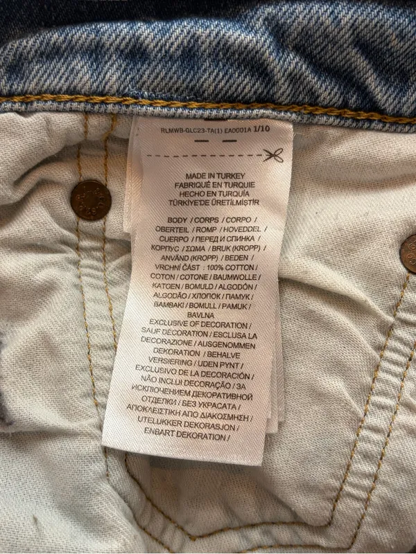 Polo by Ralph Lauren women’s patchwork distress denim slim boyfriend jeans sz 32 - Image 13