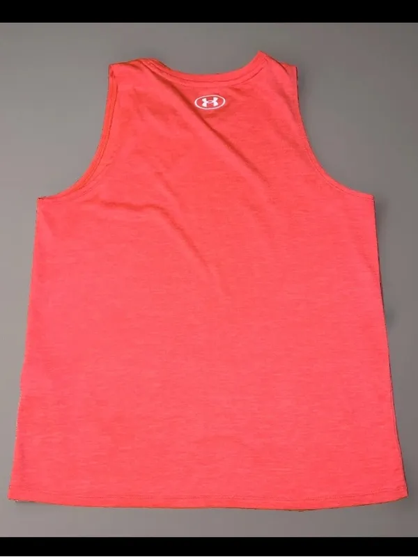 Under Armour Women's Tech Twist Tank Top Venom Red & White size Small. - Image 3