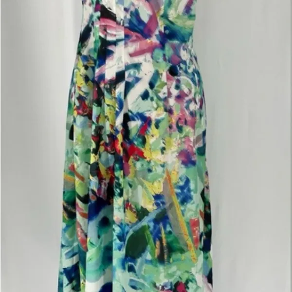 AINSLEY - Pleated Asymmetric Dress - Image 9