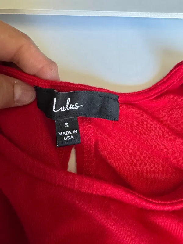 Lulus Tupelo Honey RedSleeveless Mini Dress Size Small - Image 6