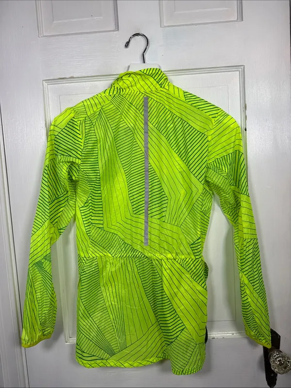 Brooks Women's Lightweight Running Jacket Windbreaker in Neon Yellow W2566 Sz XS - Image 6