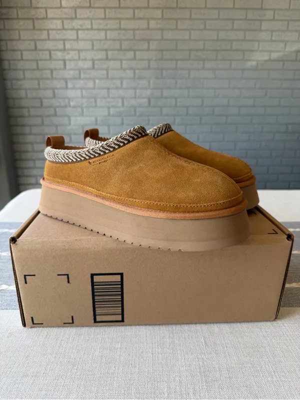 NEW KOOLABURRA BY UGG Buree Platform Slippers Shoes Mules Chestnut 9 - Image 2
