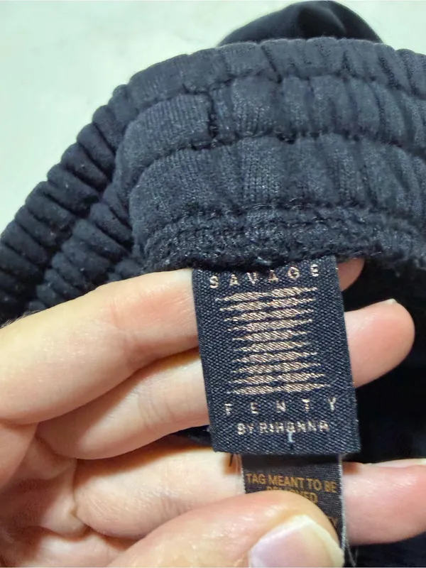 Savage X Fenty Black LVII property Jogger Sweatpants XS - Image 7