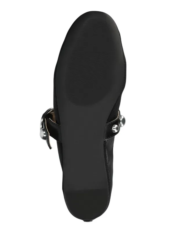 NWT Journee Collection Womens Naveah Mesh Studded Flats NAVEAH Black 8.5M - Image 5