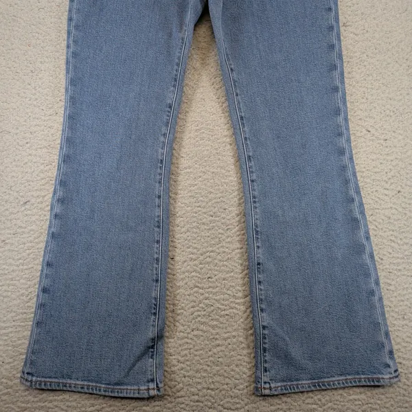 Denim Forum Aritzia Joni High Rise Flare Jeans Blue Medium Wash 28 DW1663 - Image 7