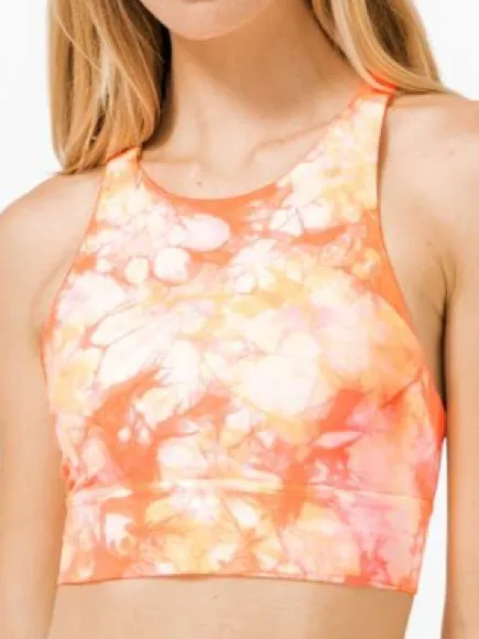 Lululemon Energy Bra High Neck Long Line Shibori *Medium Support B-D - Image 2