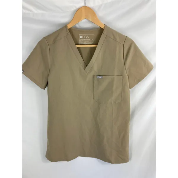 Figs Catarina Technical Collection Short Sleeve Scrub top Brown Size XS - Image 2