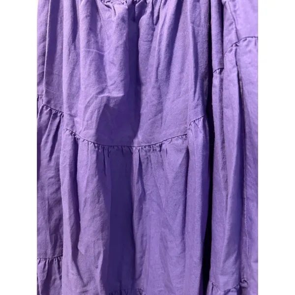 Universal Thread Purple Smocked Tiered Midi Dress‎ Back Cutout Womens Size M - Image 7
