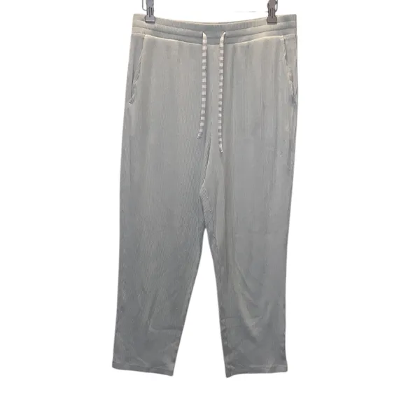 Land’s End Women's Light Green Ribbed Intimate Set Robe & Pants Pajama - Image 5