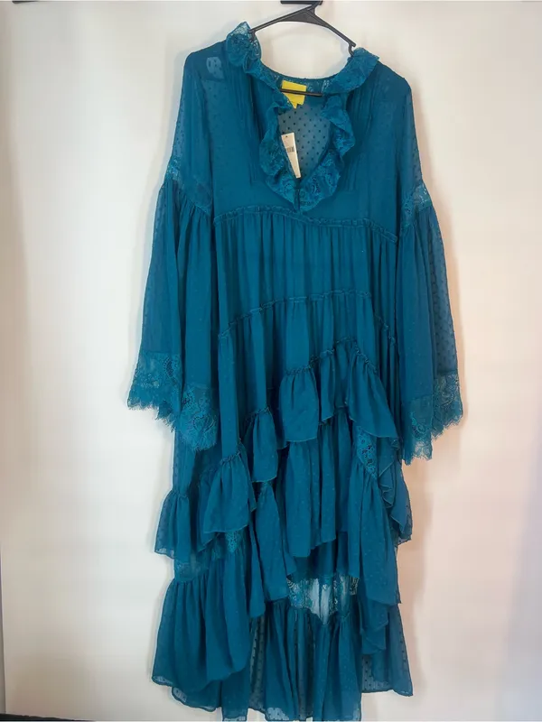 Anthropology Tiers of ruffles layer feminine silhouette NWT sold out online $168 - Image 6