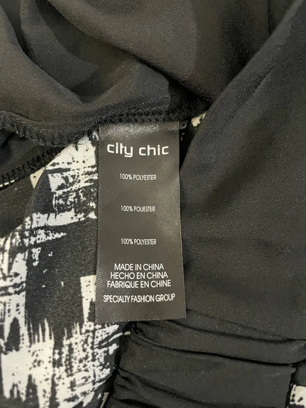City Chic Abstract Dress Pants (XS) - Image 5