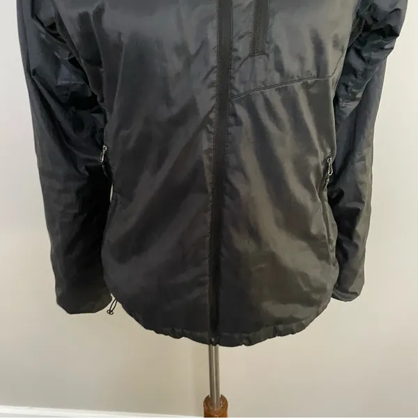Marmot Jacket Full Zip Wind Rain Fleece Lined Lightweight Packable Pockets Black - Image 4