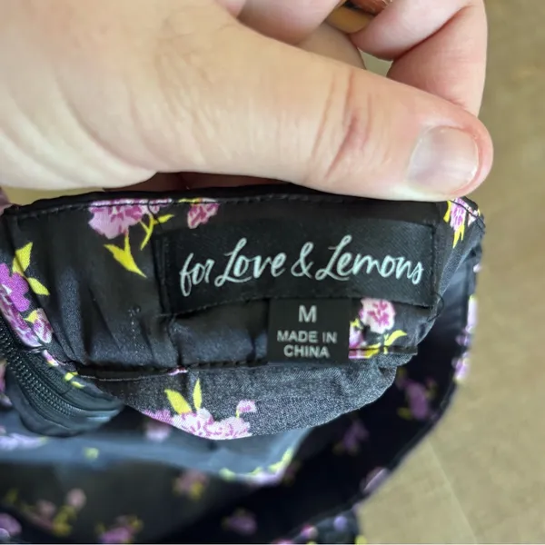 for love & lemons laramie lavender floral tie midi skirt - Image 8