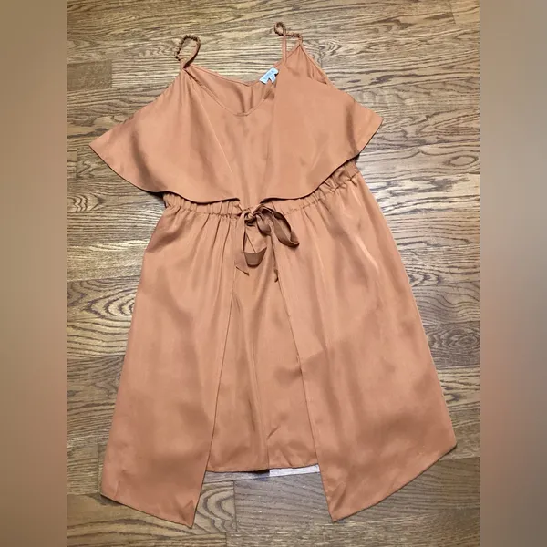 Terea Elise layered spaghetti strap mini dress Rust/terracotta Size XL - Image 10