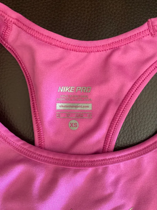 Nike Pro Pink Sports Bra - Image 3