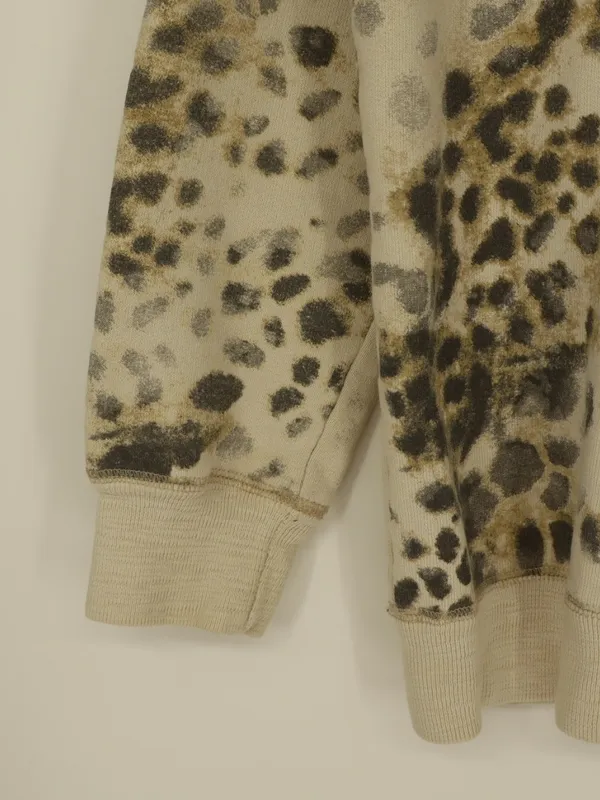 Isabel Marant Étoile Leopard Print Sweatshirt M Animal Print Crewneck Designer - Image 9