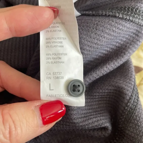 Fabletics Women’s Waffle Henley Long Sleeve Shirt - Image 10