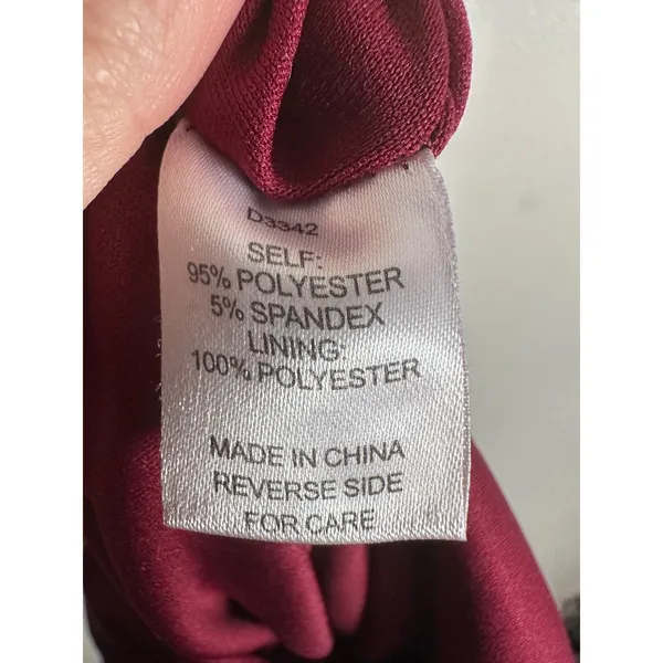 Alexia Admor Olivia Draped Shoulder Sheath Dress Women XS plum Cocktail Chic - Image 8