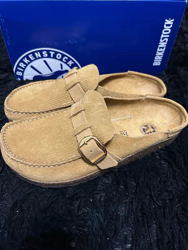 BIRKENSTOCK Buckley leather mules clogs slip on shoes new - Image 7