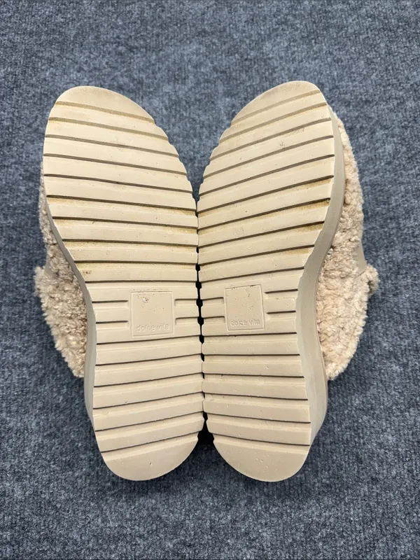 Dolce Vita Lelani Plush Clogs Tan Size 7.5 - Image 7
