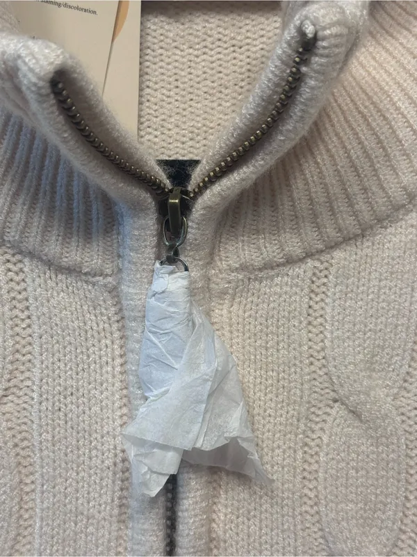 Dokotoo Sweaters 2026 Fall Winter Quarter Zip Ribbed Cable Knit size med nwt - Image 7