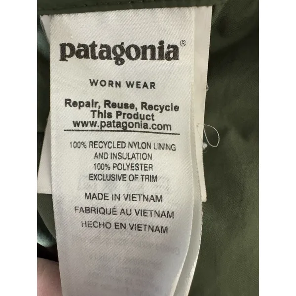 Patagonia Radalie Puffer Parka Jacket Dark Green Women's Small (See Description) - Image 13