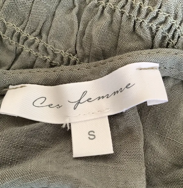 Ces Femme Boutique Olive Crop top maxi set - Image 6