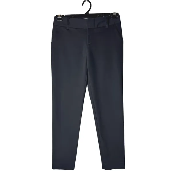 Alice + Olivia Pants Women 2 Black Cropped Stacey Slim Trousers‎ Preppy Career - Image 2