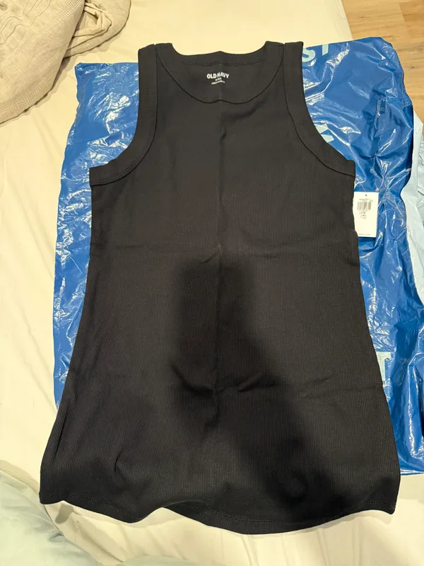 Old Navy Black High Neck Rib Knit Tank - Image 4