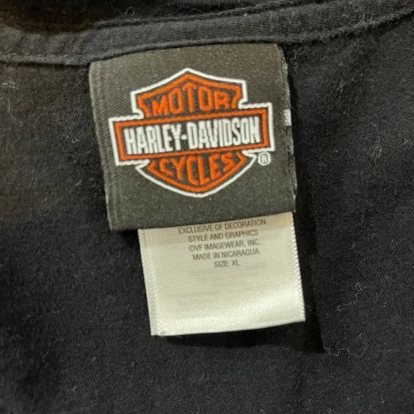 ❄️Harley Davidson Rhinestone Embellished‎ Long Sleeve Tee - Image 6