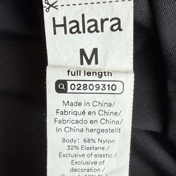 HALARA Black High-Waist Athletic Leggings with Side Pockets - Image 10