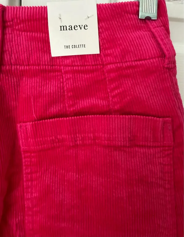 Anthropologie Maeve The Colette Corduroy Crop Wide-Leg Pants, Size 24 - Image 11