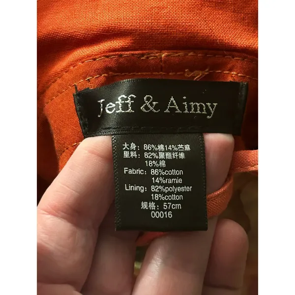 Jeff & Aimy wide brim sun bucket hat with detachable face shield - Image 5