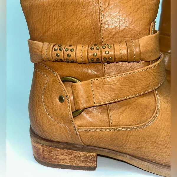 Bare Traps Women's Tan Leather Knee-High Boots - Image 3