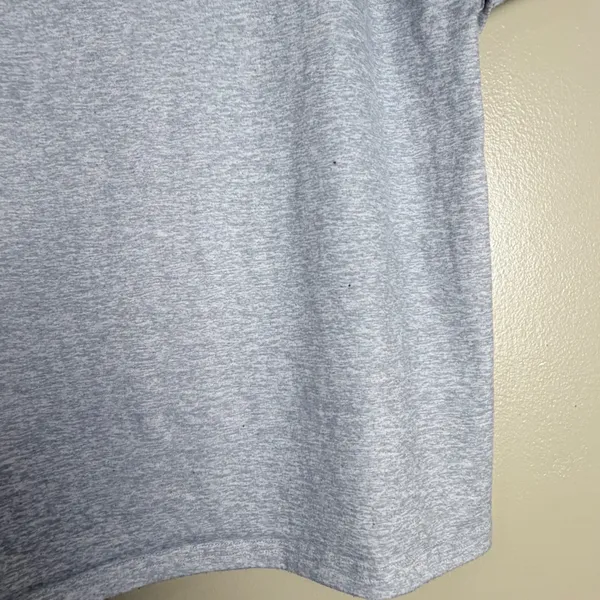 Y2K Punk Graphic T-Shirt Medium Gray Edgy Street Grunge Grillz Oversized - Image 6