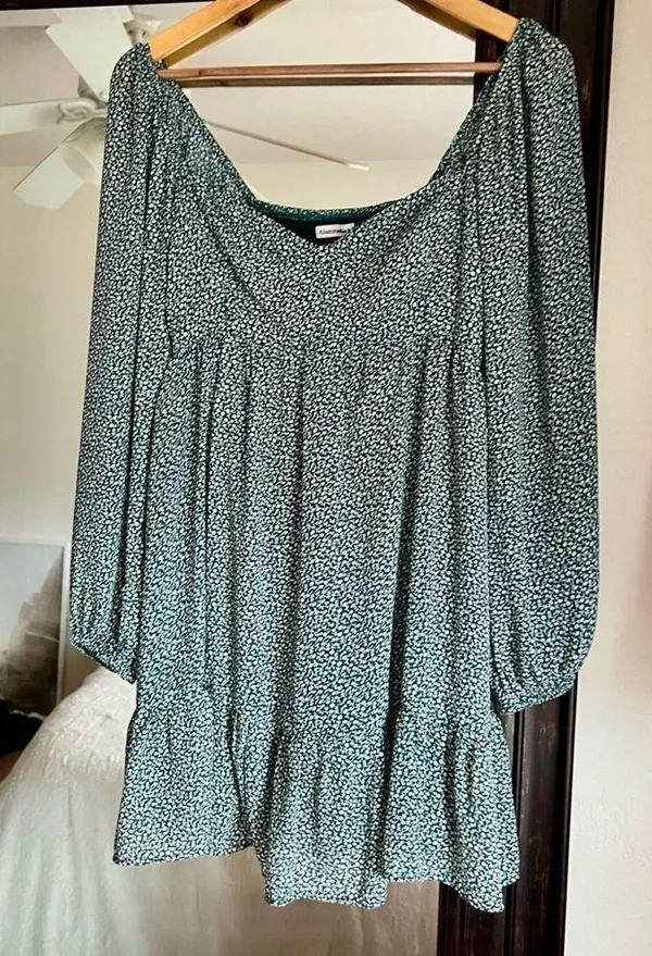Abercrombie Green Printed Dress - Image 2